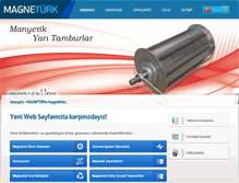 Tablet Screenshot of magneturkmakina.com